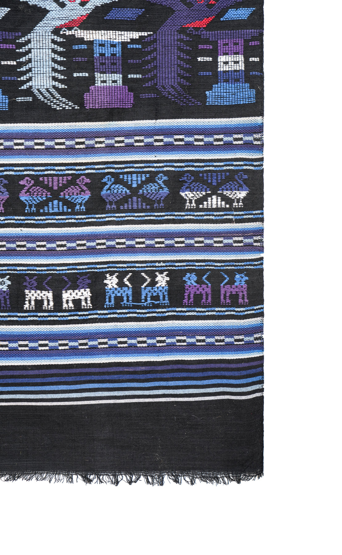 Vintage Mayan Kiche Textile 6'4" x 3'