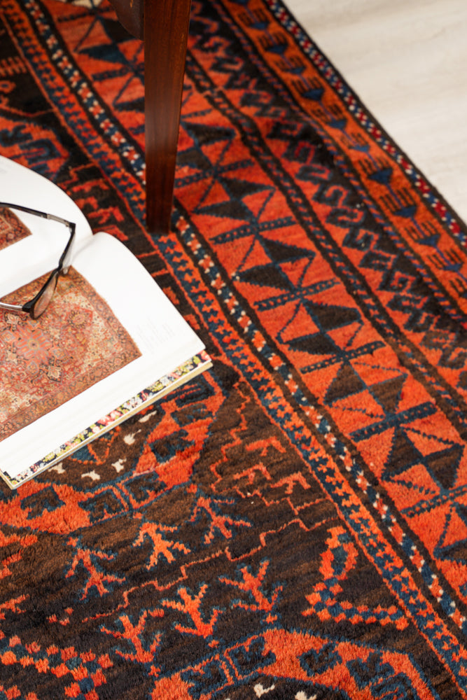 Antique Baloch Tribal Rug 10'1" x 4'8"