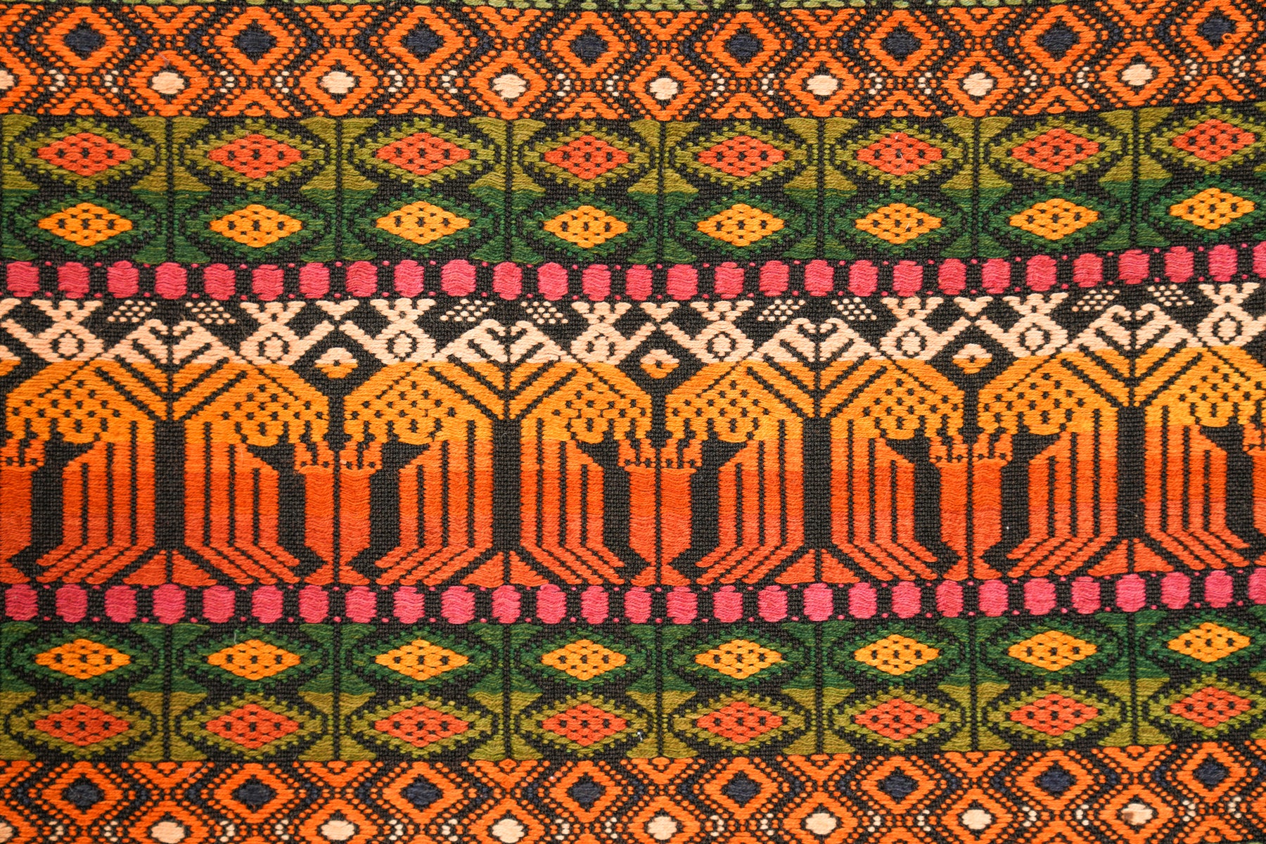 Vintage Guatemalan Nomadic Textile 5'2" x 2'9"