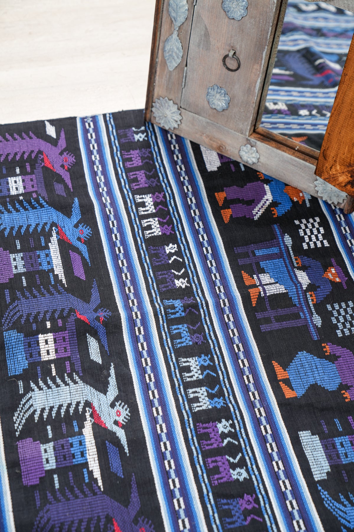 Vintage Mayan Kiche Textile 6'4" x 3'