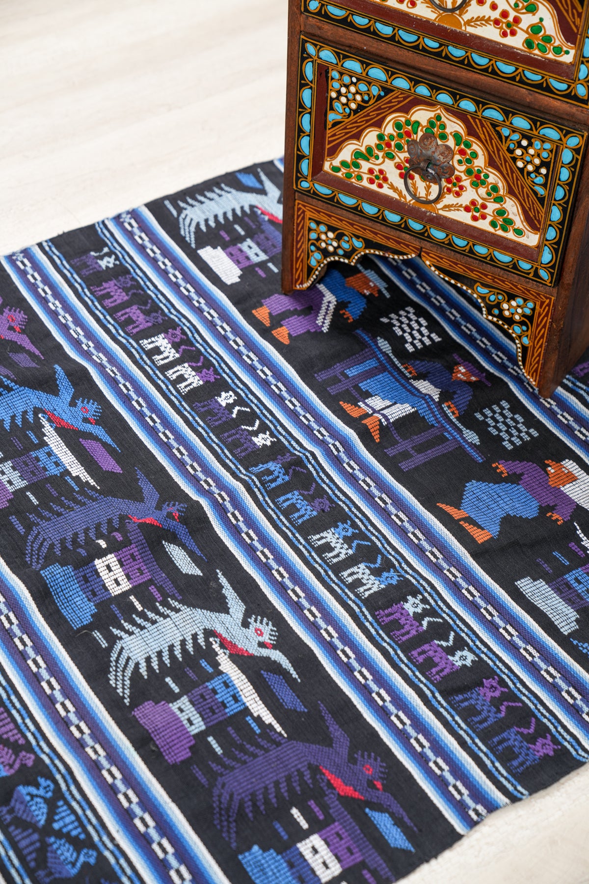 Vintage Mayan Kiche Textile 6'4" x 3'