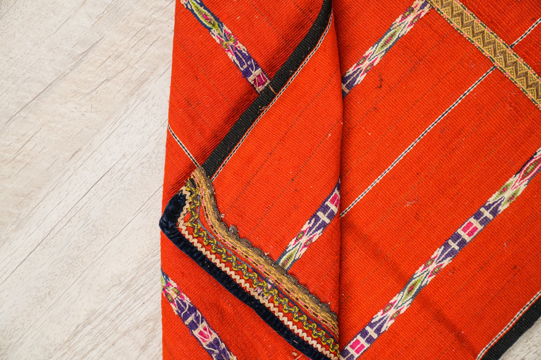 Vintage Bulgarian Folk Textile 2'8" x 1'4"