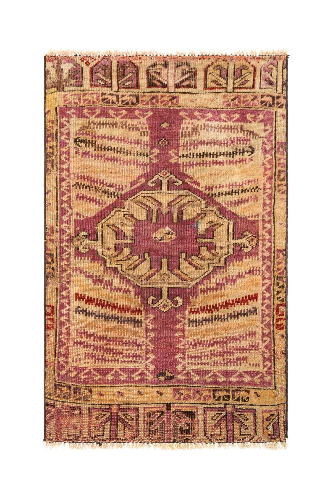 Antique Turkish Yastik Rug 2'6" x 1'8"