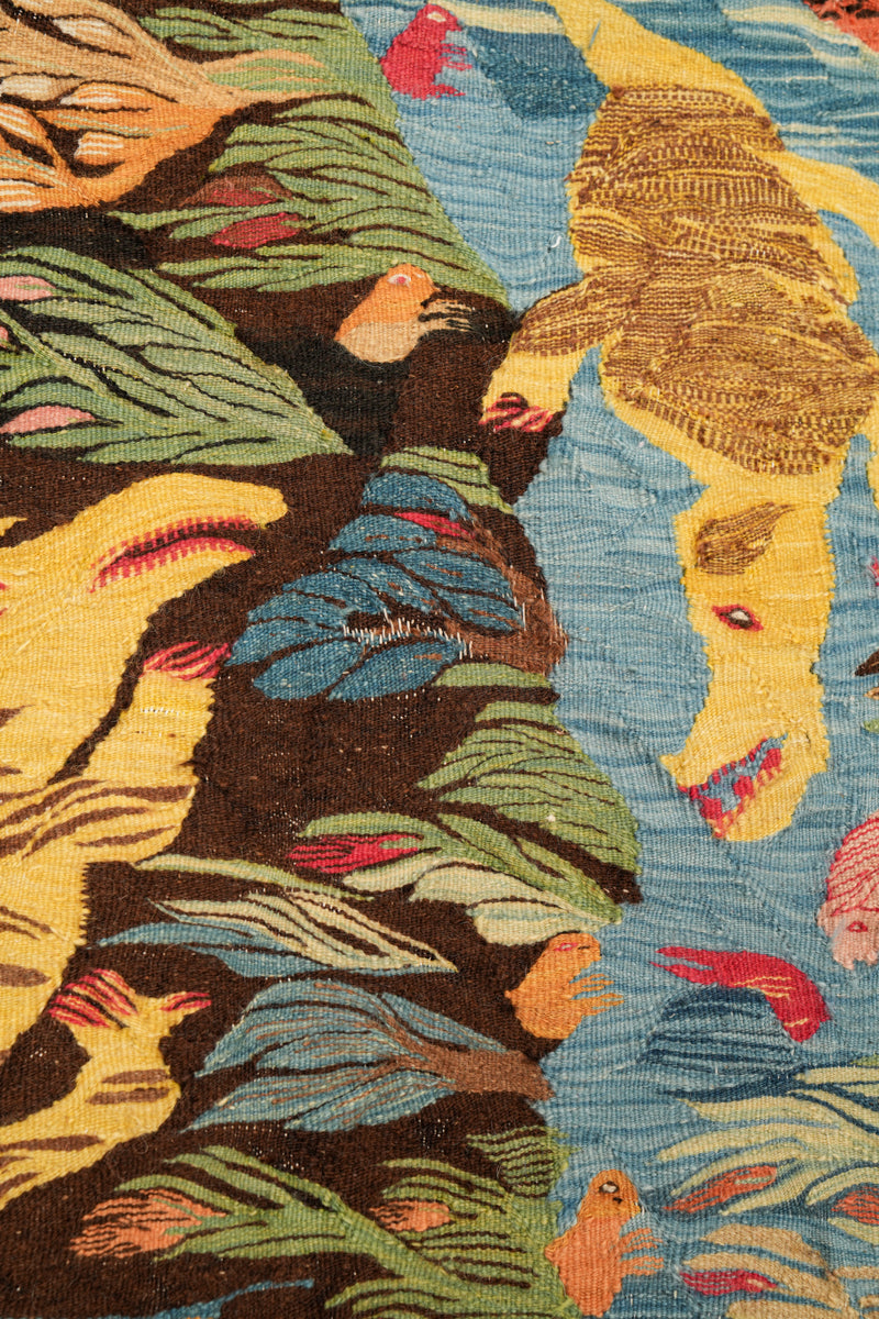 Antique Egyptian Tapestry 5'9" x 2'9"