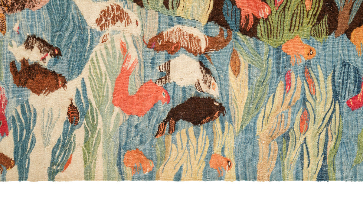 Antique Egyptian Tapestry 5'9" x 2'9"