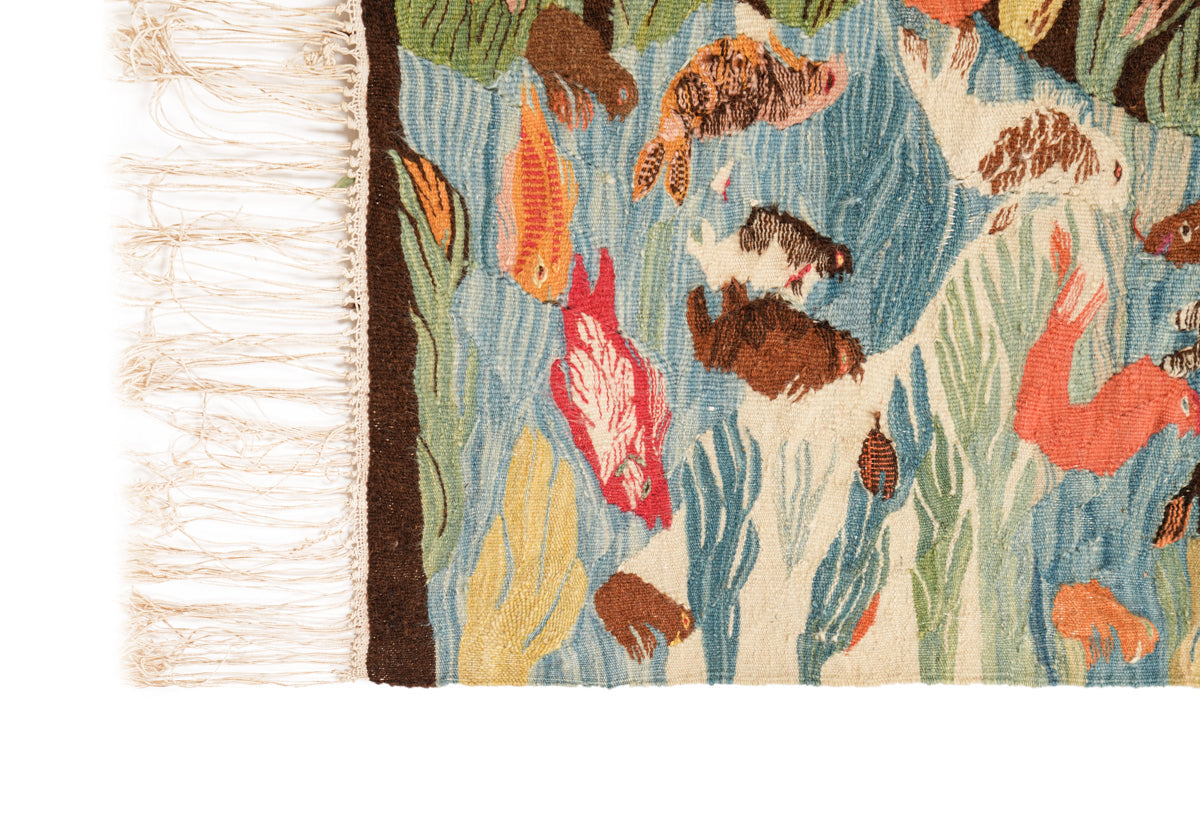Antique Egyptian Tapestry 5'9" x 2'9"