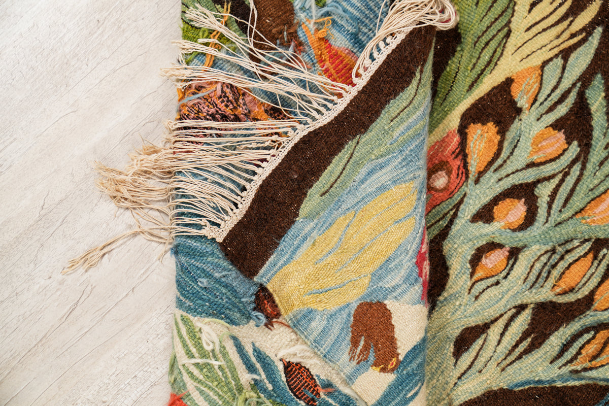 Antique Egyptian Tapestry 5'9" x 2'9"