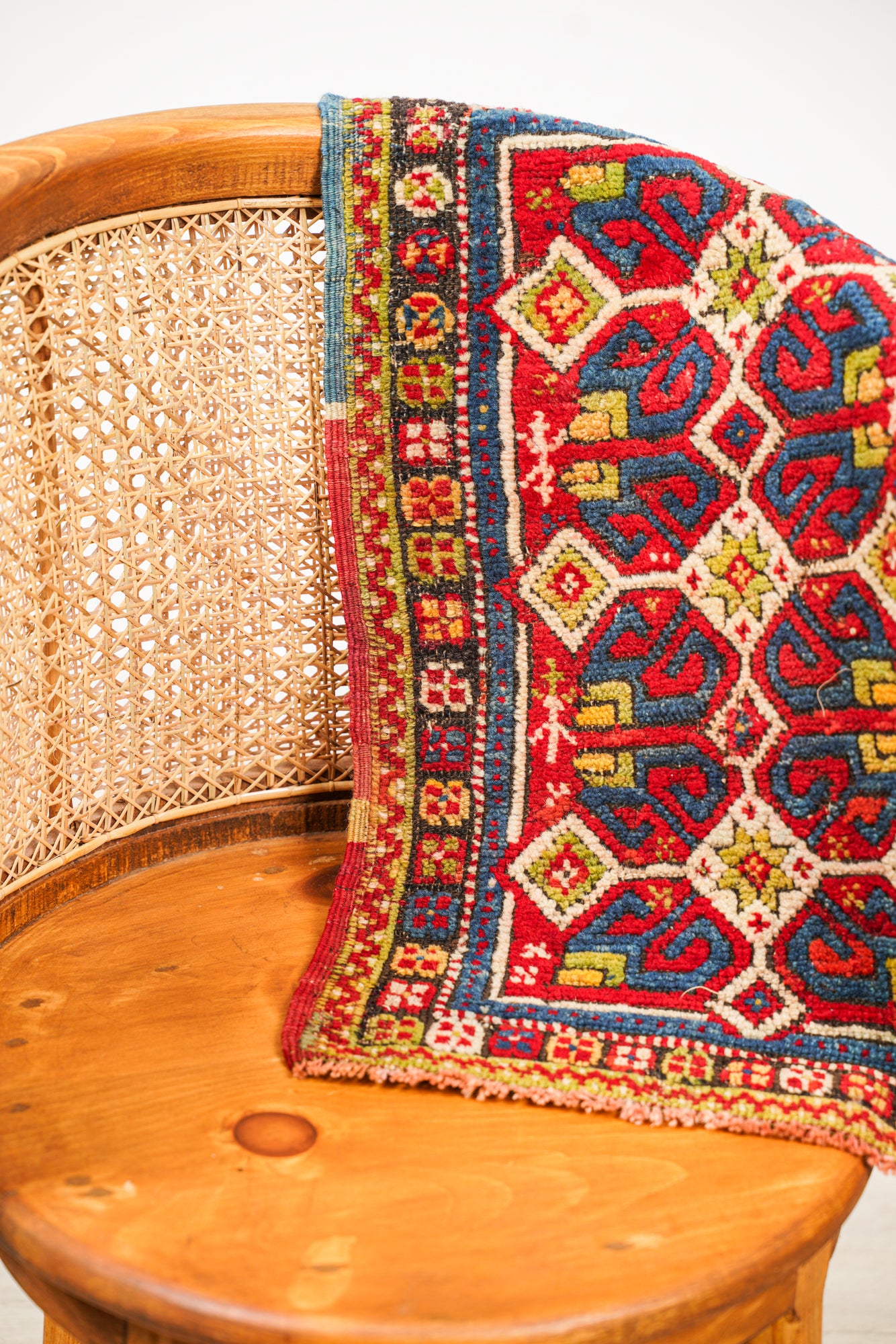 Antique Turkish Bergama Rug 2' x 1'6"