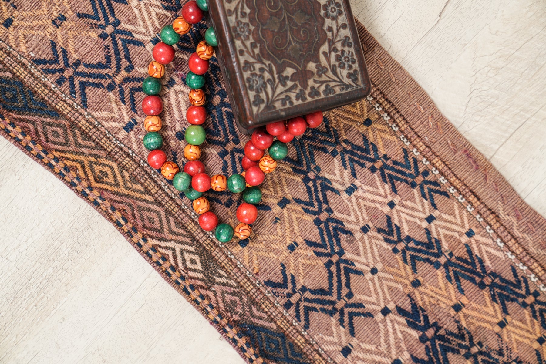 Antique Turkmen Tekke Torba Kilim 2'10" x 9"