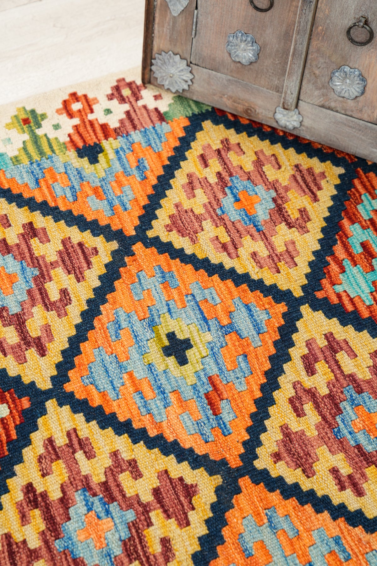 Modern Afghan Shirvan Kilim 4'2" x 3'