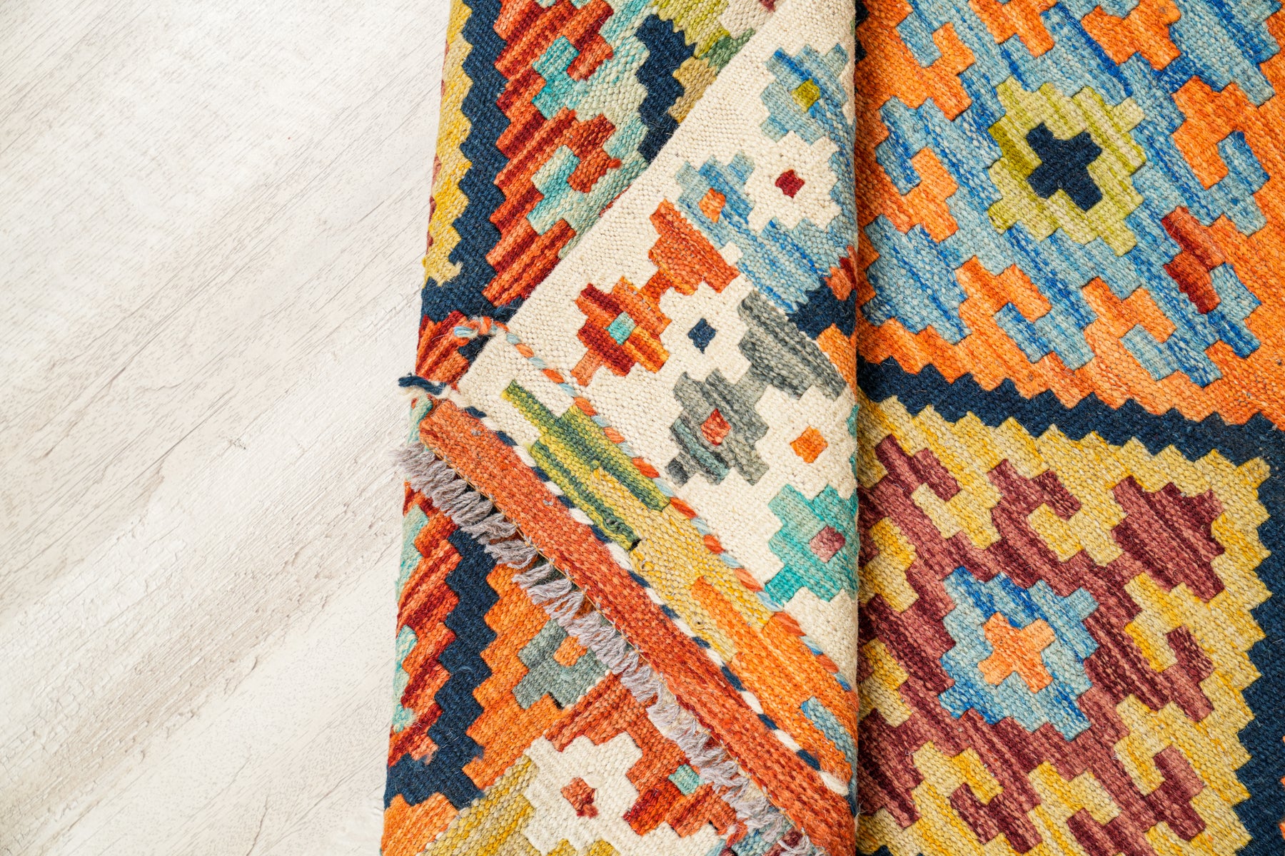 Modern Afghan Shirvan Kilim 4'2" x 3'