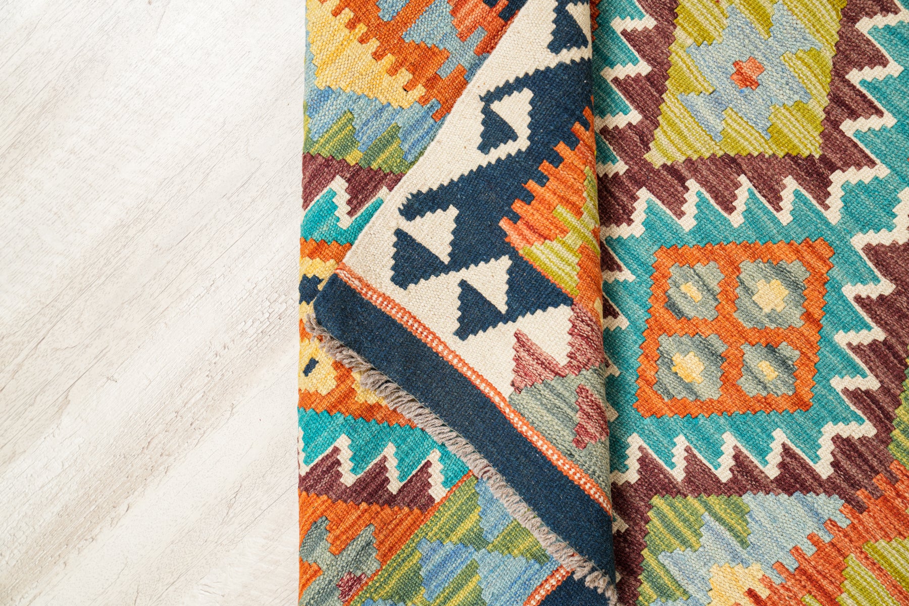 Modern Afghan Kazak kilim 5' x 3'5"