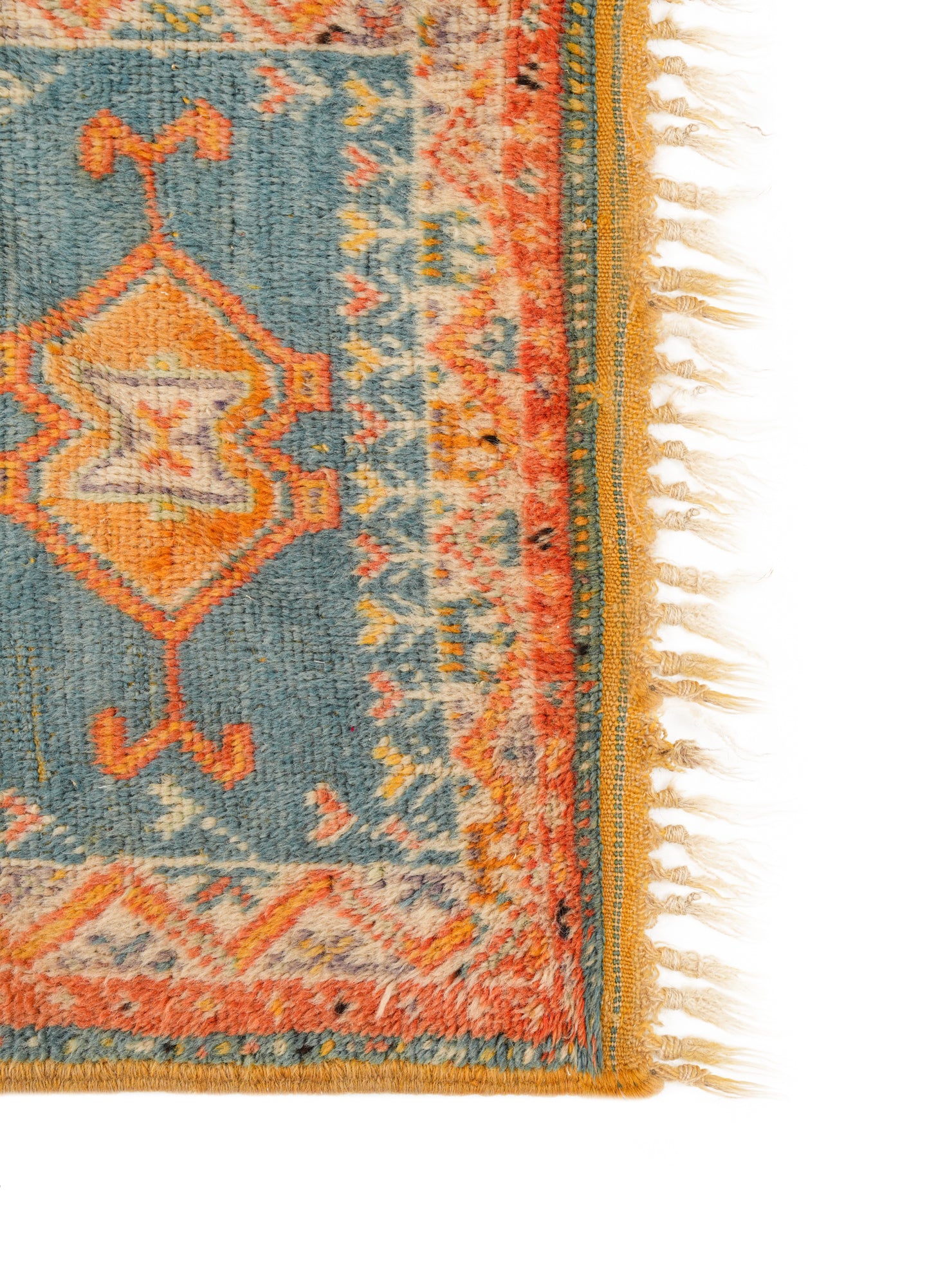 Vintage Moroccan Runner Rug 8'10" x 2'