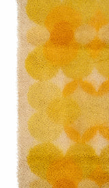 Vintage Scandinavian Rya Runner Rug 11'2" x 2'4"