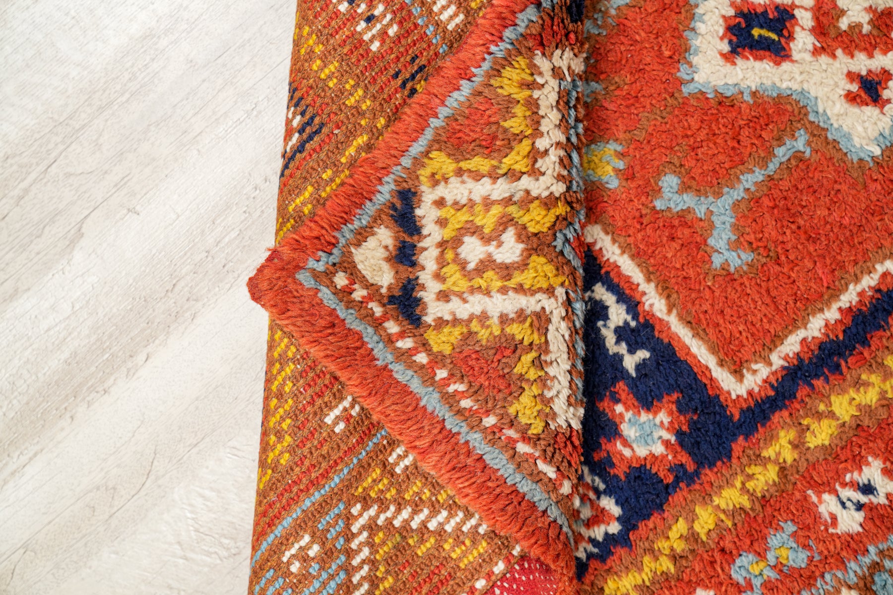 Vintage Tunisian Tribal Rug 5'8" x 3'