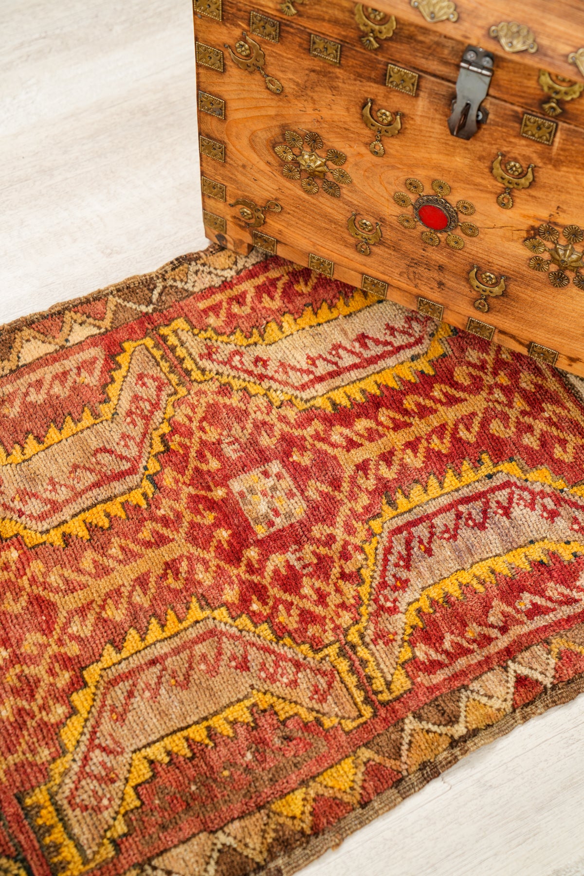 Antique Anatolian Yastik Rug 2'10" x 1'8"