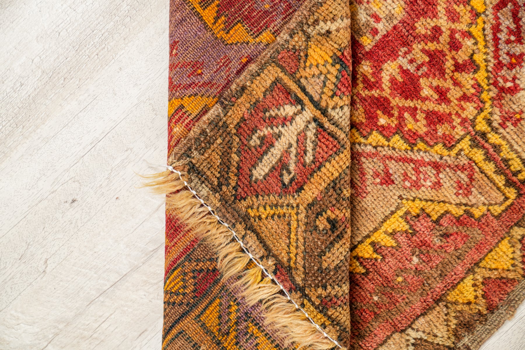 Antique Anatolian Yastik Rug 2'10" x 1'8"