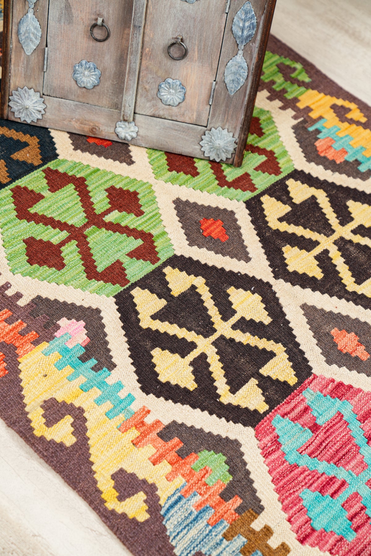 Modern Anatolian hallway Kilim 10' x 3'