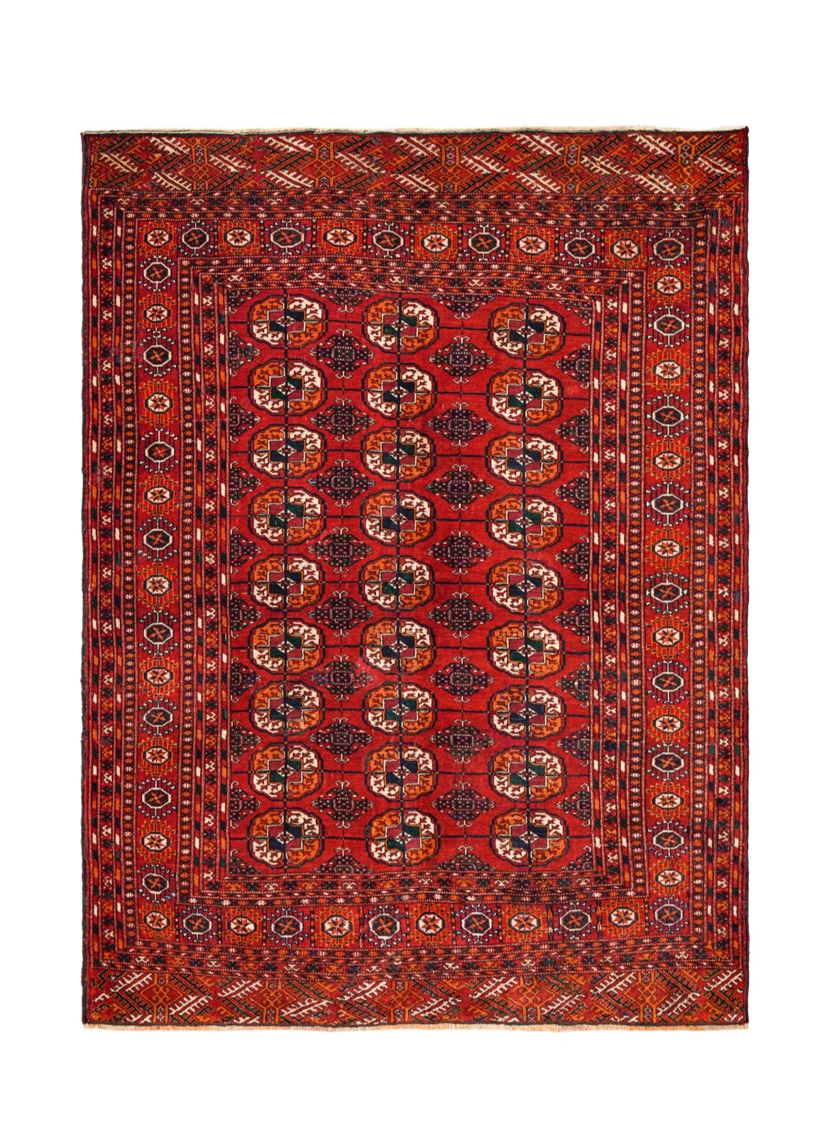 Vintage Turkmen Tekke Rug 5'10" x 4'6"