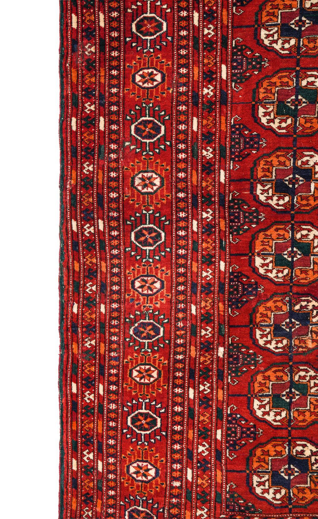 Vintage Turkmen Tekke Rug 5'10" x 4'6"