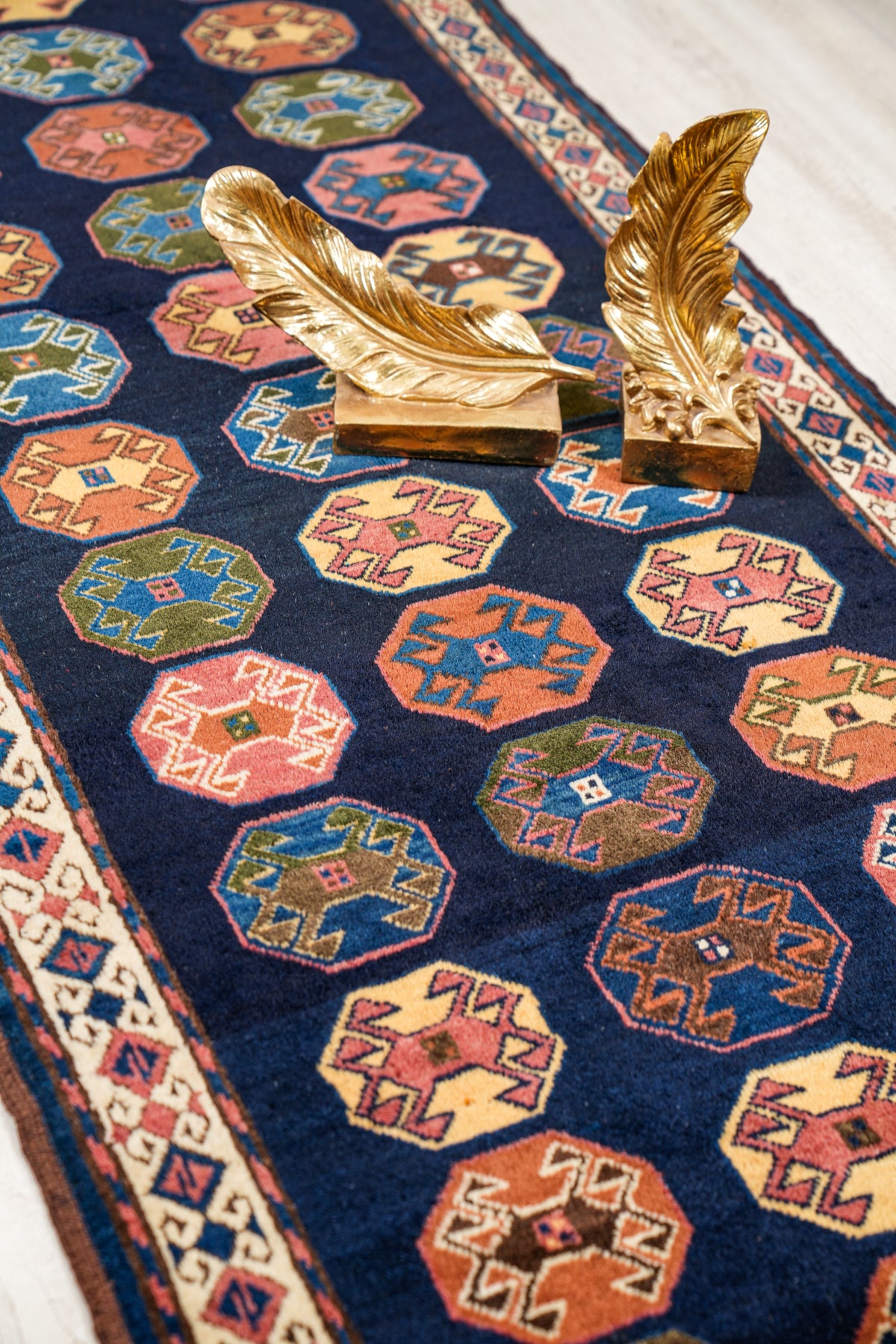 Vintage Afghan Tribal Hallway Rug 8'9" x 3'