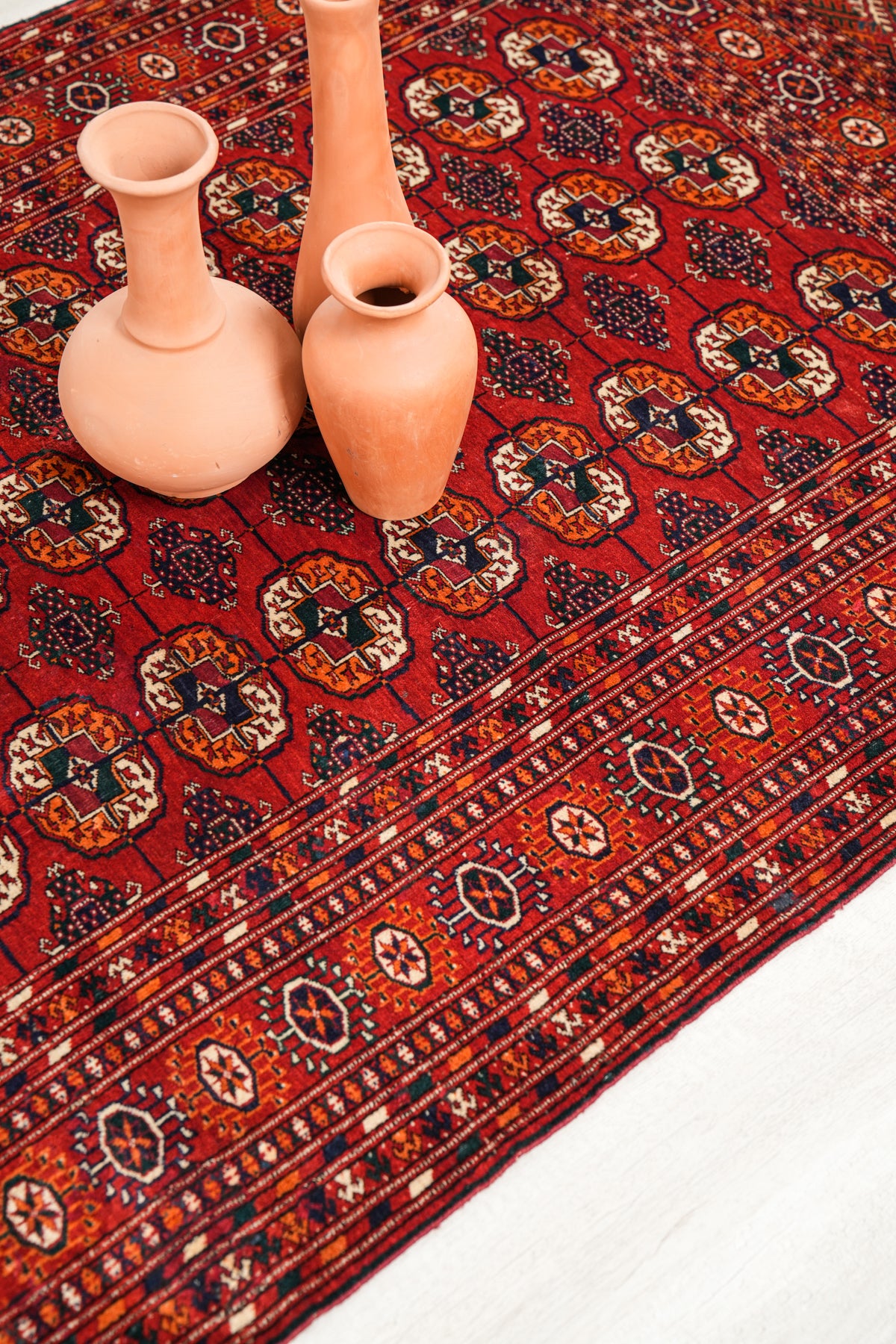 Vintage Turkmen Tekke Rug 5'10" x 4'6"