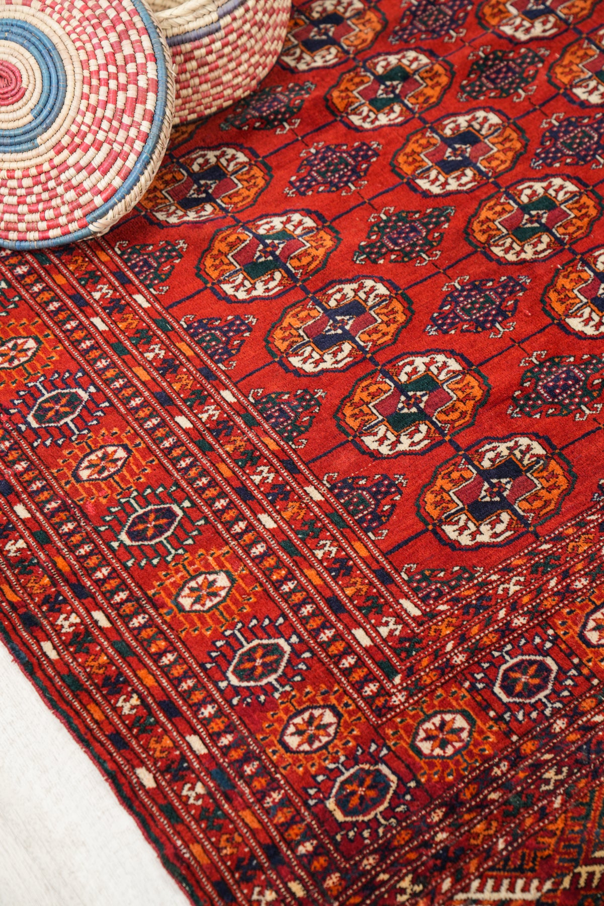 Vintage Turkmen Tekke Rug 5'10" x 4'6"