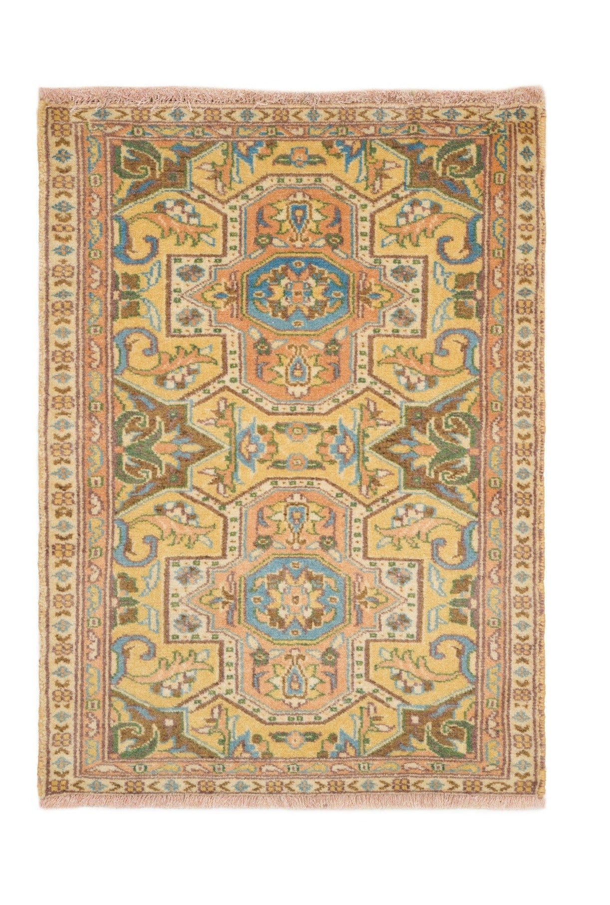 Vintage Kashmiri Rug 2'10" x 2'1"