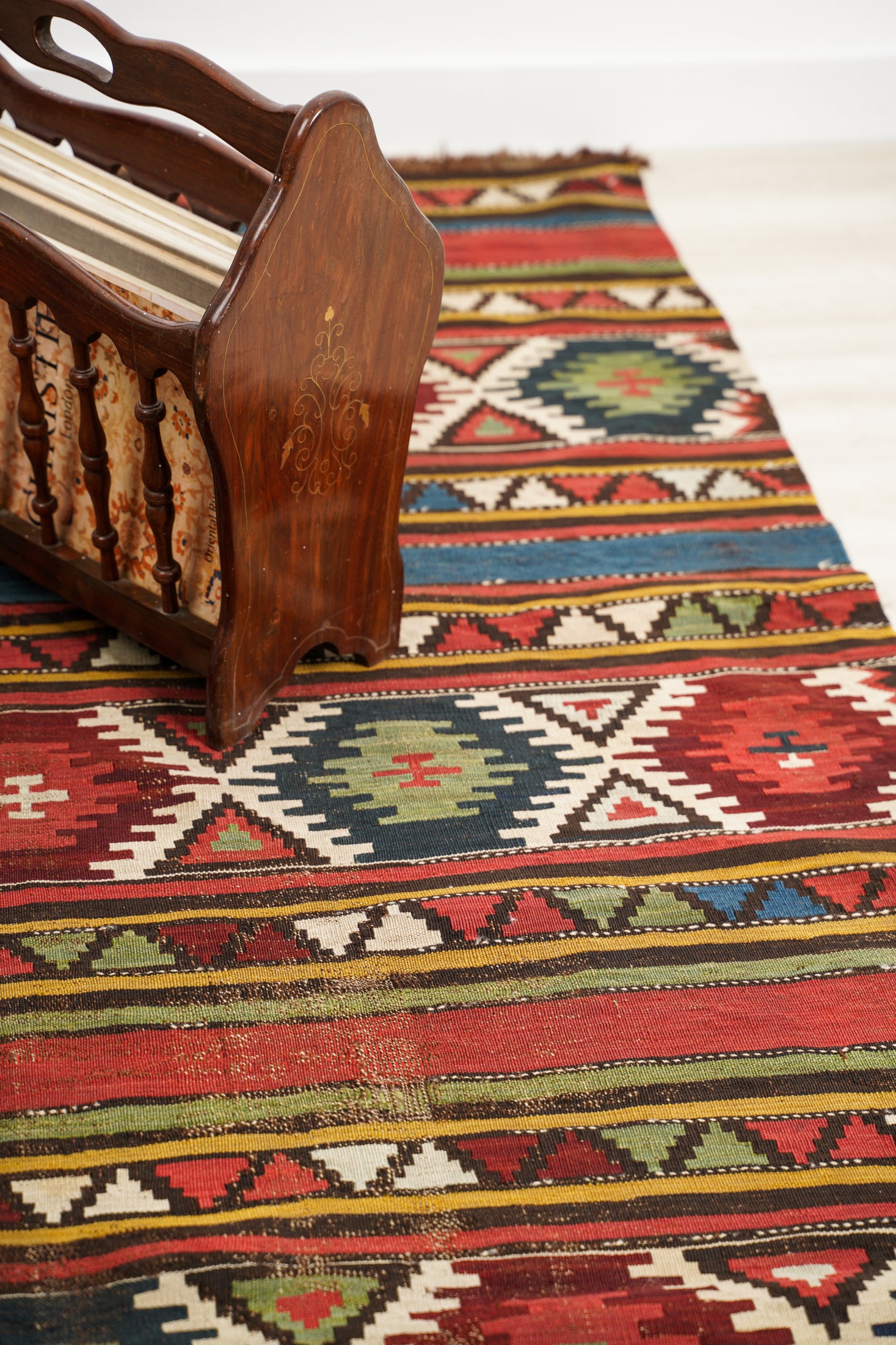 Antique Caucasian Shirvan Kilim 9'3" x 4'1"