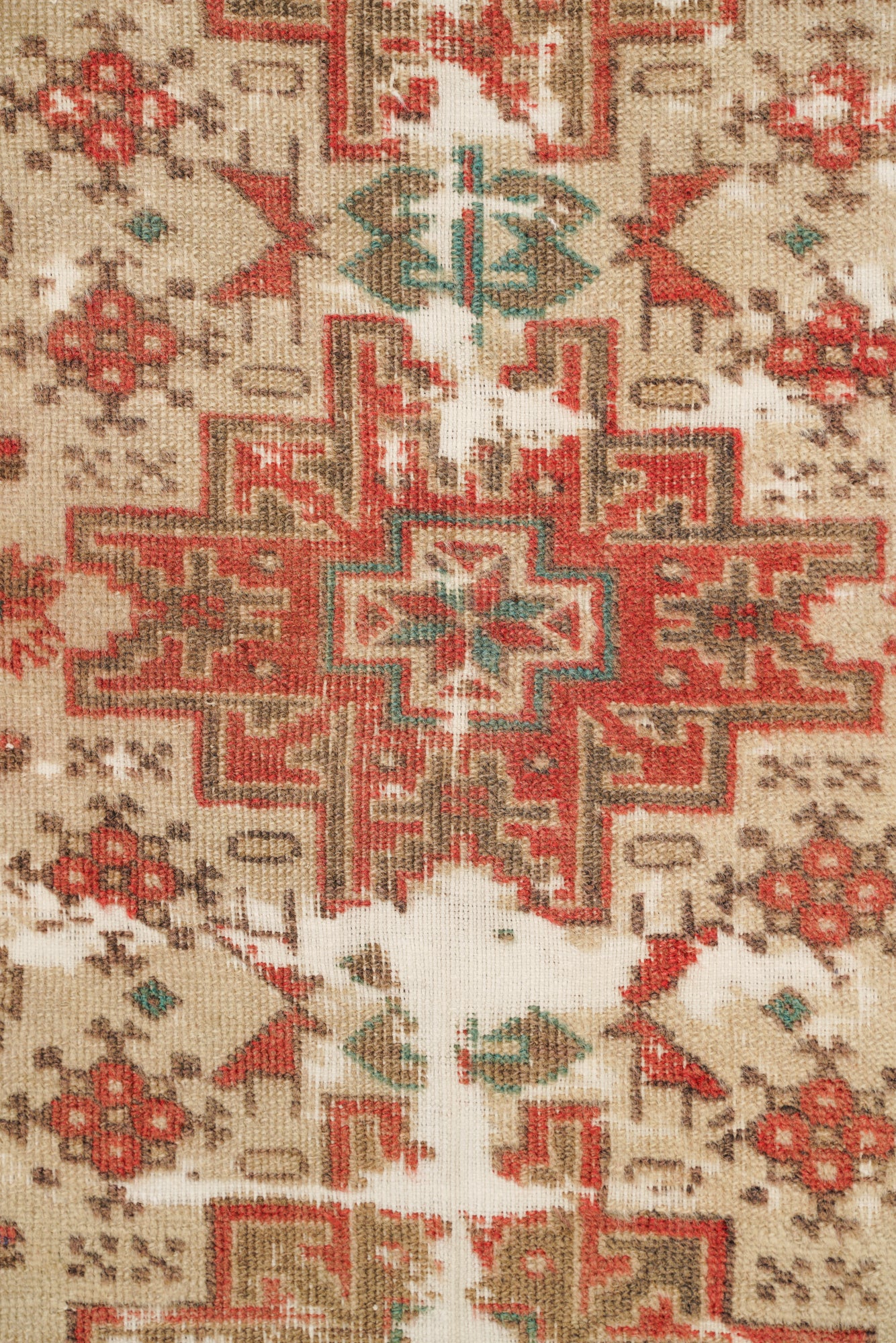 Vintage Caucasian Shirvan Rug 3'1"x 1'9"