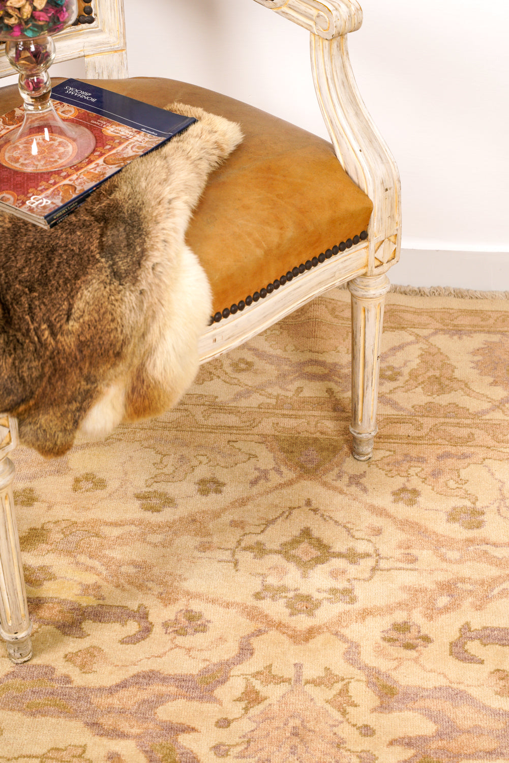 Vintage Turkish Ziegler Rug 7'9" x 6'9"