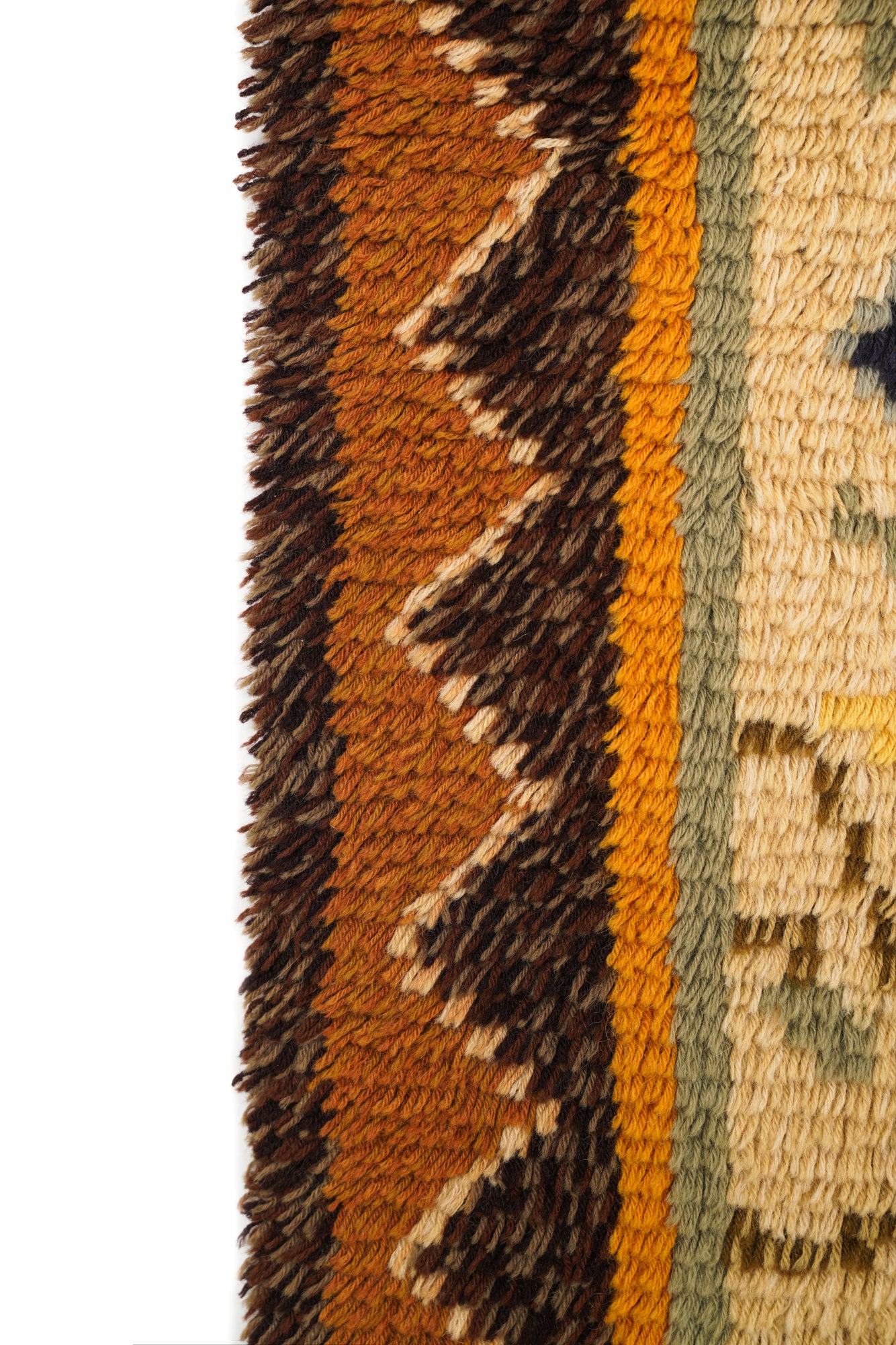 Vintage Scandinavian Rya Rug 2'7" x 2'1"