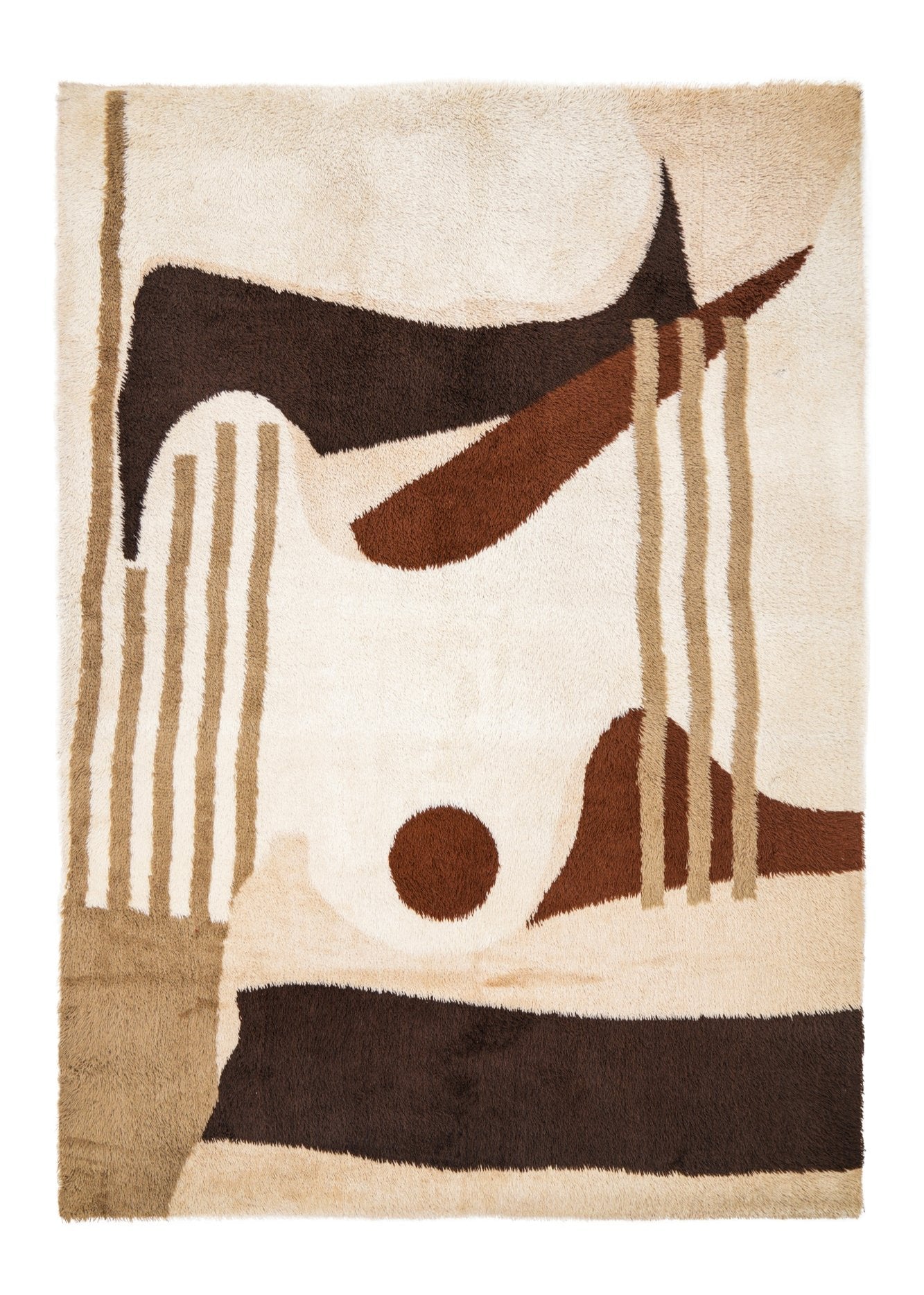 Vintage Scandinavian Rya Rug 11'6" x 8'