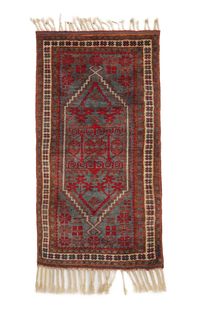 Vintage Turkish Kazak Rug 3'4" x 2'