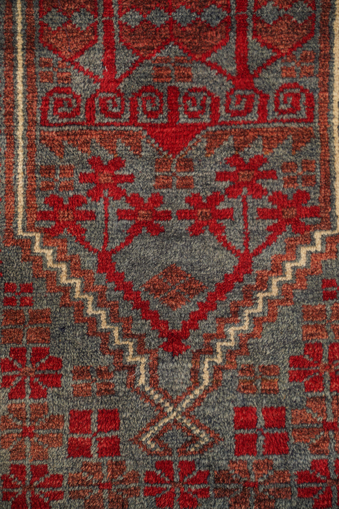 Vintage Turkish Kazak Rug 3'4" x 2'