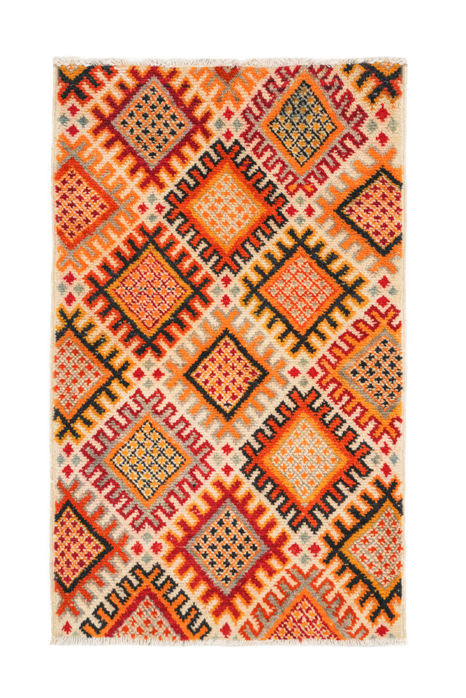 Vintage Moroccan Rug 4'1" x 2'7"