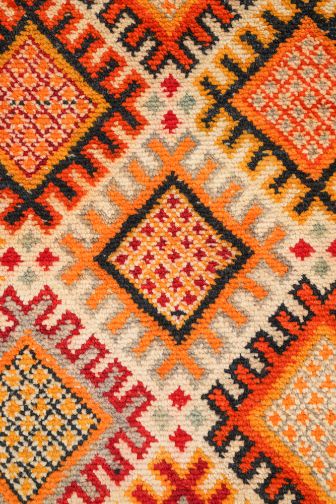 Vintage Moroccan Rug 4'1" x 2'7"