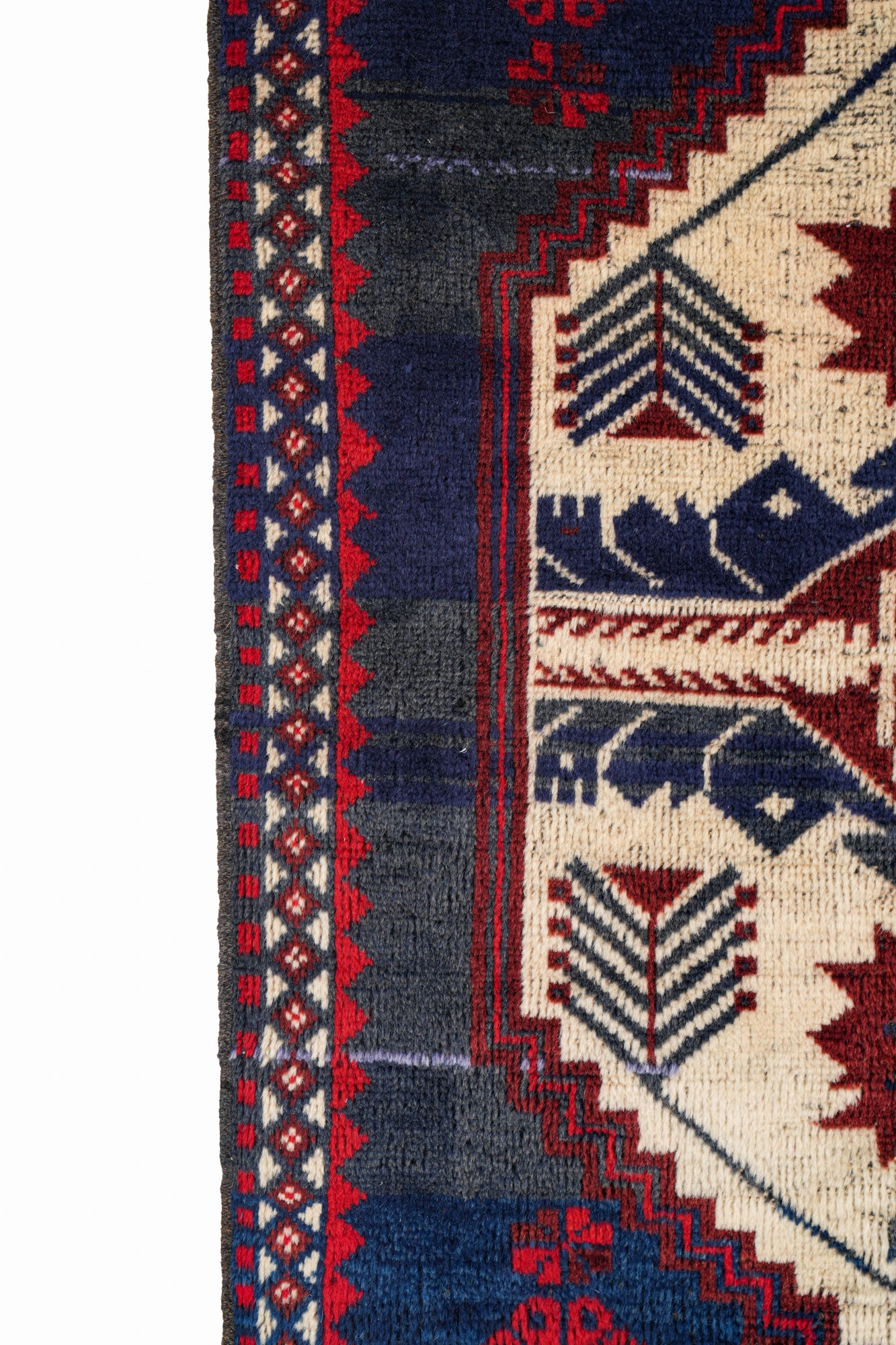 Vintage Turkish Yagcibedir Yoruk Rug 4' x 2'6"