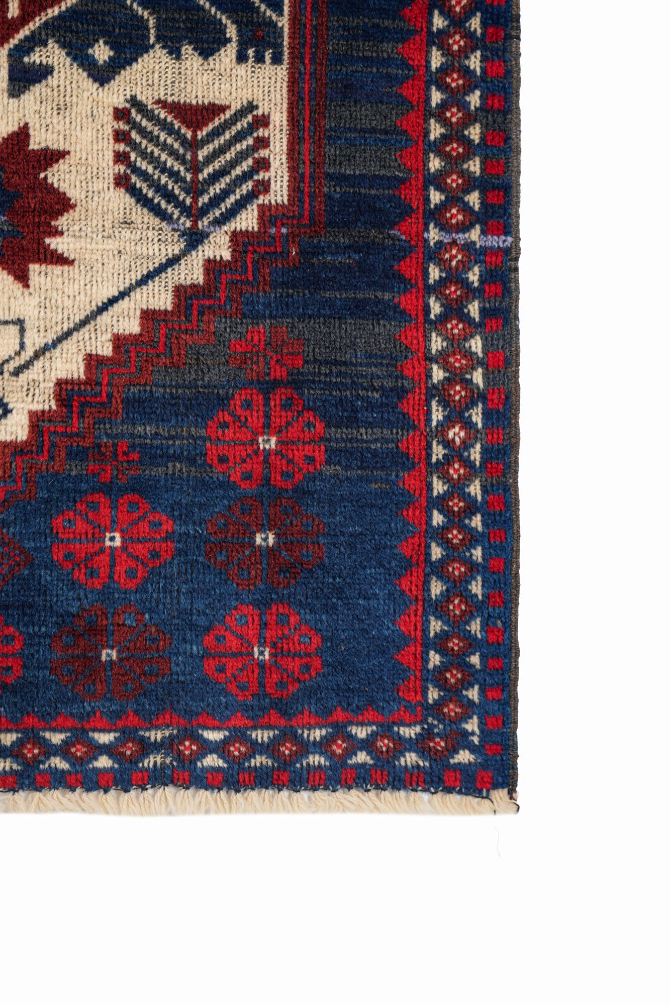 Vintage Turkish Yagcibedir Yoruk Rug 4' x 2'6"