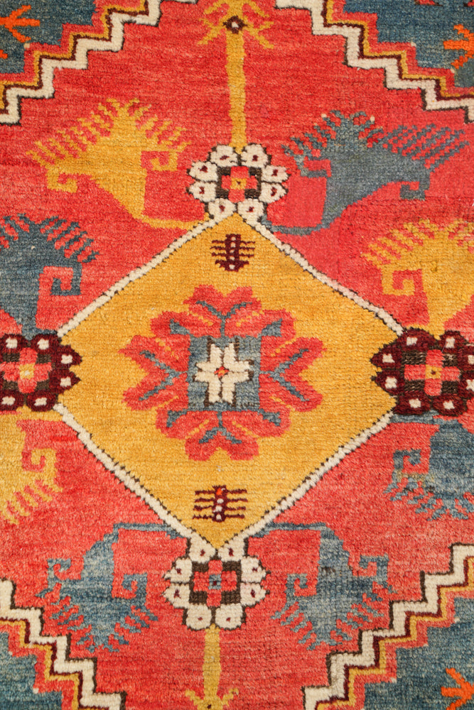 Antique Anatolian Dazkiri Tribal Rug 4'3" x 3'2"