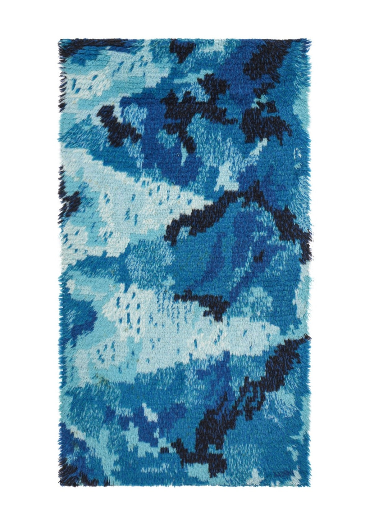 Vintage Scandinavian Rya Rug 4'4" x 2'4"