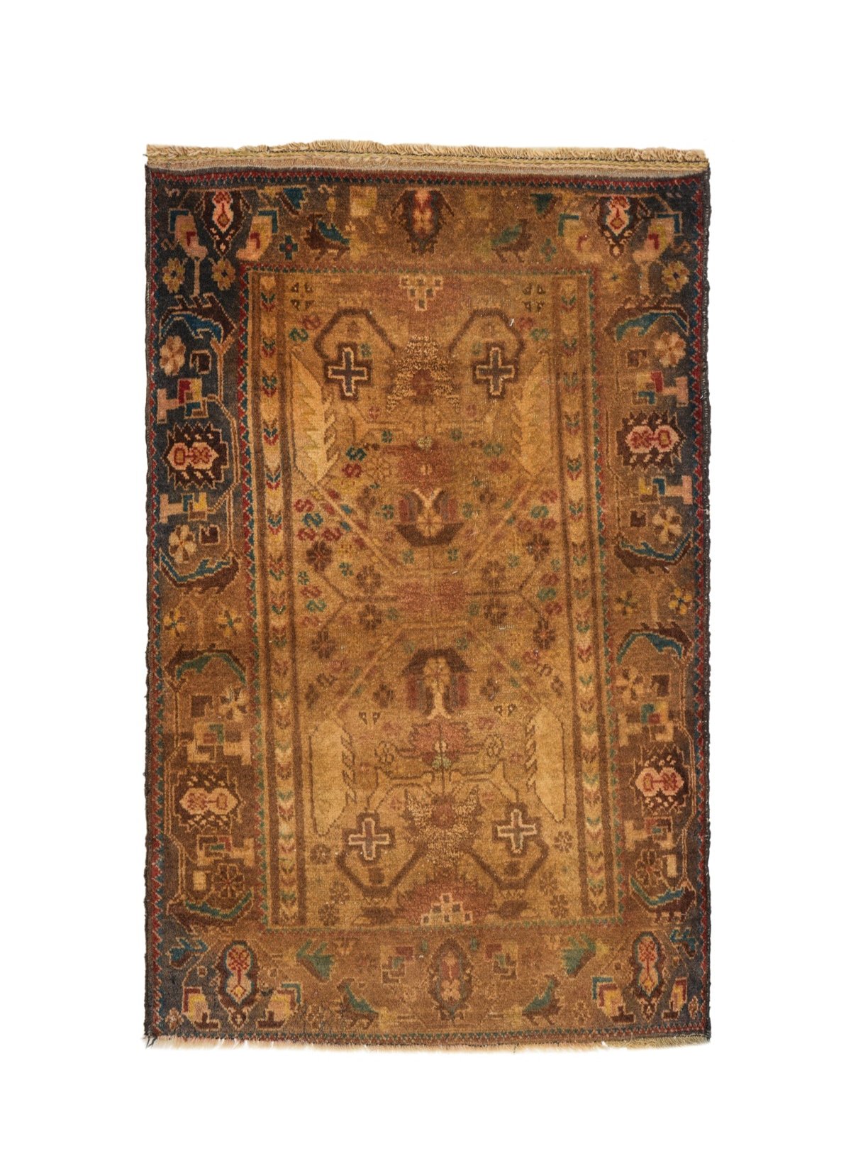 Vintage Baloch Rug 4'2" x 2'8"