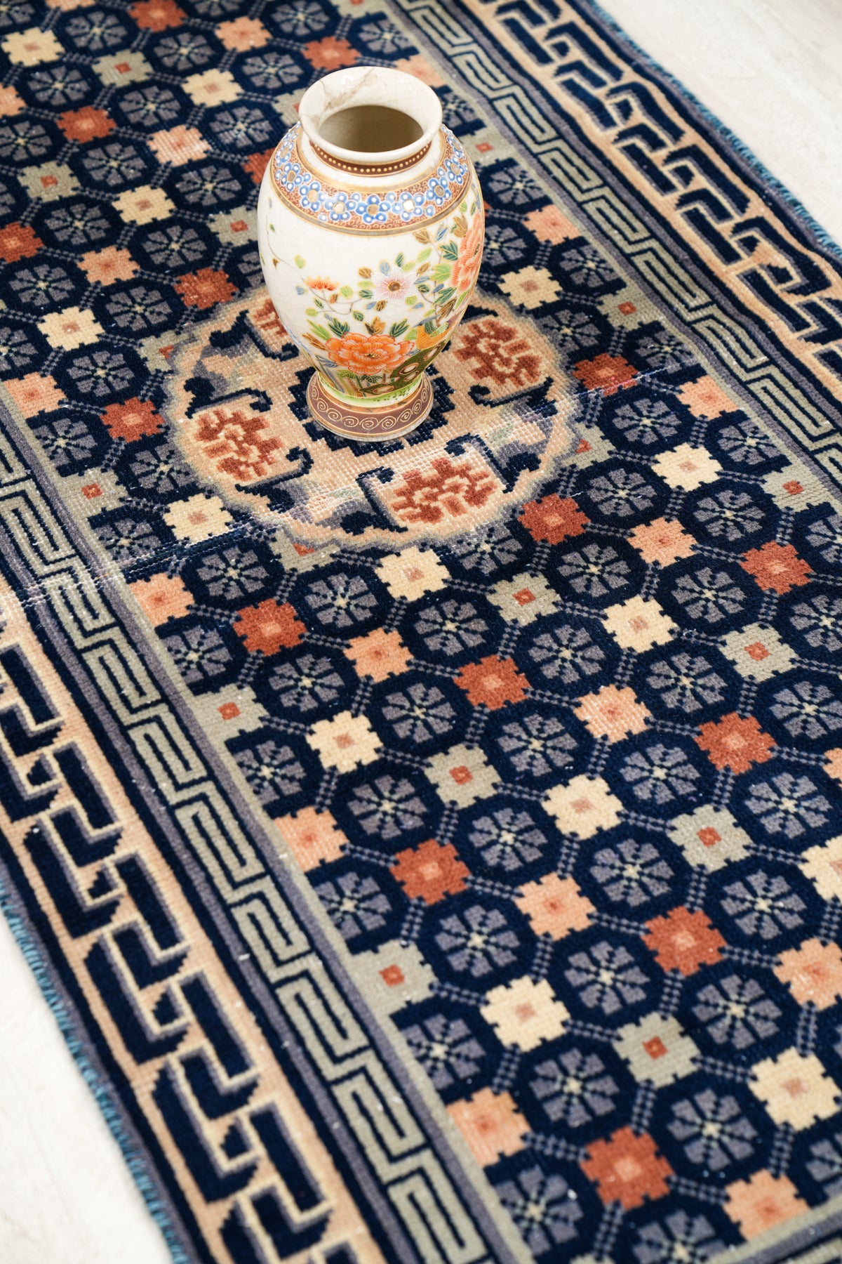 Vintage Chinese decorative Rug 5' x 2'6"