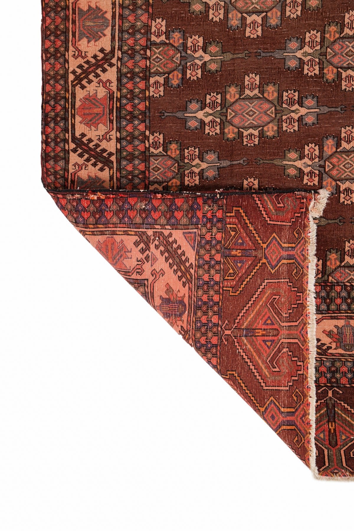 Antique Turkmen Yamout Rug 8'8" x 5'3"