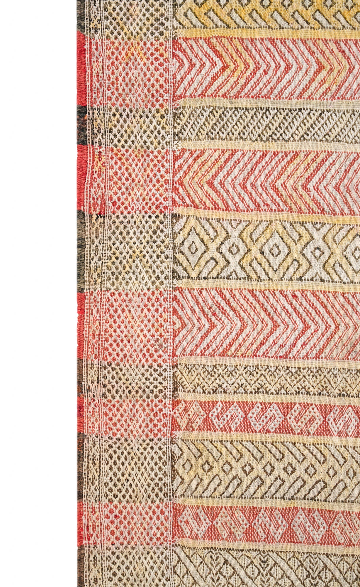 Vintage Moroccan Berber Kilim 6'8" X 3'7"
