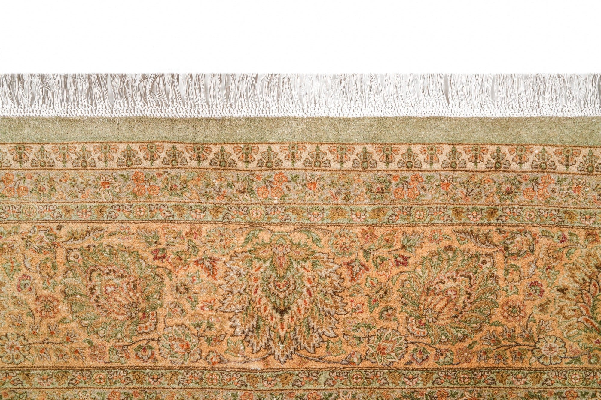 Vintage Pakistani Hallway Rug 12' x 3'5" (fragment)