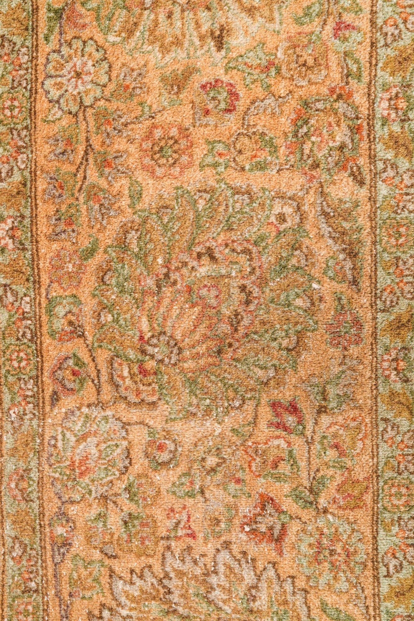 Vintage Pakistani Hallway Rug 12' x 3'5" (fragment)