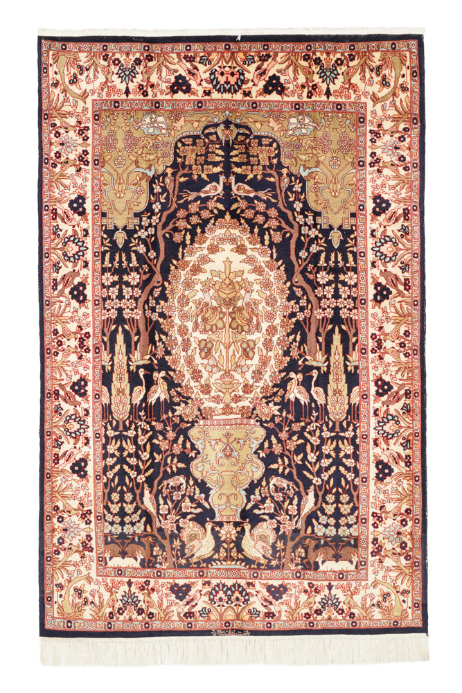 Vintage Lahore Tree Of Life Rug 7' x 4'6"