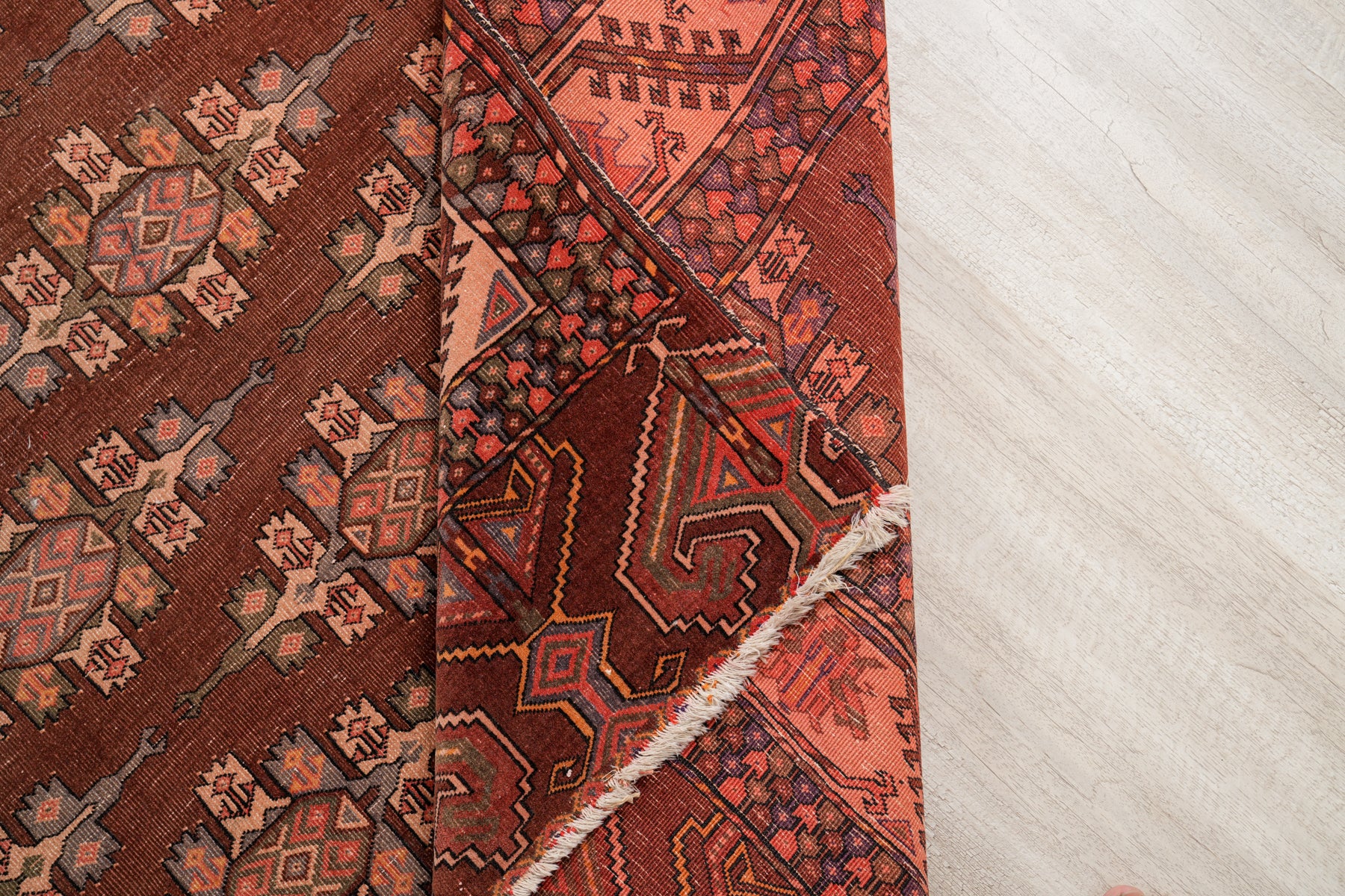 Antique Turkmen Yamout Rug 8'8" x 5'3"