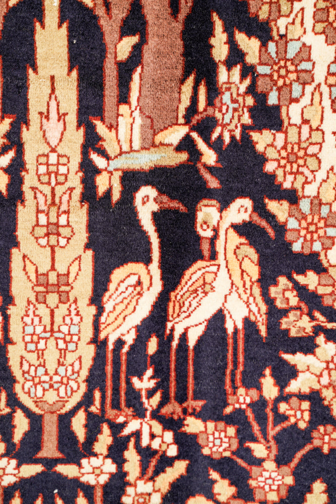 Vintage Lahore Tree Of Life Rug 7' x 4'6"